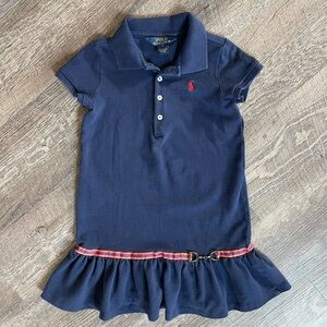 Polo Ralph Lauren short sleeve ruffle skirt polo dress
